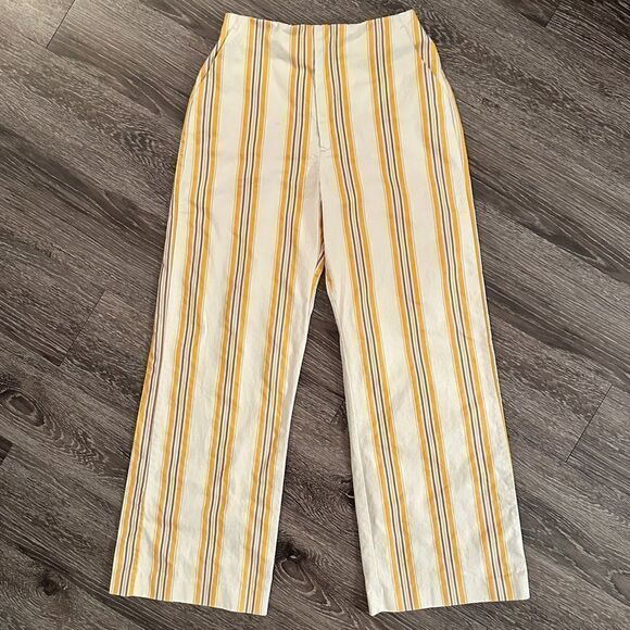 Abercrombie & Fitch striped wide leg pants - Picture 1 of 6